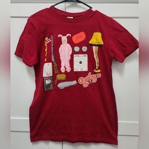 A Christmas Story Shirt Movie Leg Lamp BB Gun. Ralphie Bunny Suit - Size Small